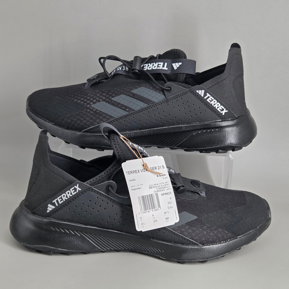 Adidas Terrex Voyager 21 Slipon H Mens 9.5 Black Hiking Sneakers Gorpcore HP8623